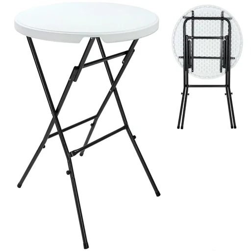 "Bartbare Kunststoffklappbar Ø80cm weiß image"