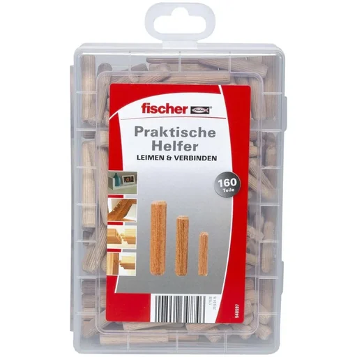 "Holzdübel-Sortiment Praktische Helfer 160-teilig image"