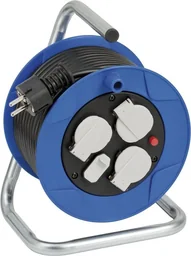 Kabeltrommel 3-fach mit USB für den Innenbereich, 15m