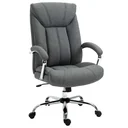 Bürostuhl mit Wippfunktion höhenverstellbarer Schreibtischstuhl Drehstuhl mit Rückenlehne Nylon Grau 65 x 78 x 110-120 c