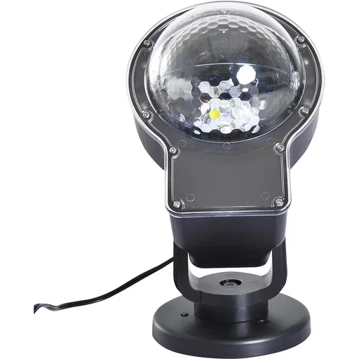 "LED Projektor Lichter Lichteffekt Schneeflocke Weihnachten Schwarz image"