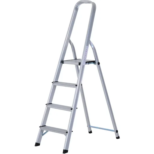 "Stehleiter Aluleiter Trittleiter Haushaltsleiter 4 Stufen image"