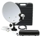 HDTV SAT Camping-Satellite-Anlage DB 6 S HD (HD-Receiver, 35cm Spiegel, Single LNB, Kabel, div. Halter)