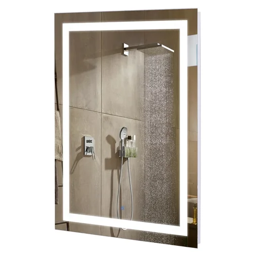 "Badezimmerspiegel mit LED-Beleuchtung, weiß image"