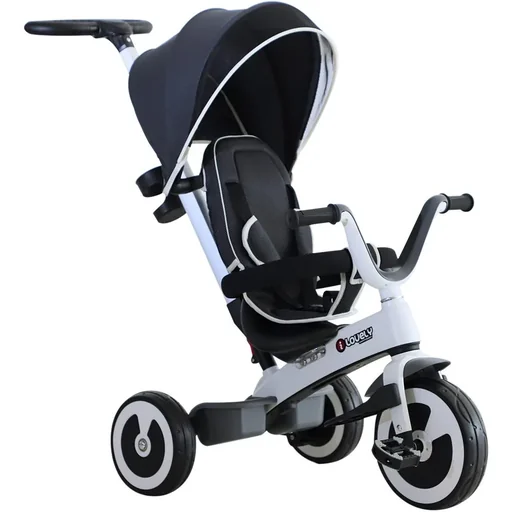"4 in 1 Kinderdreirad mit Sonnendach image"
