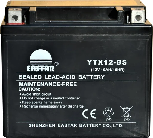 "Batterie 12V 10Ah YTX12-BS für Motorrad Roller image"