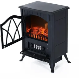 Elektrokamin Kaminofen Standkamin 1800W schwarz