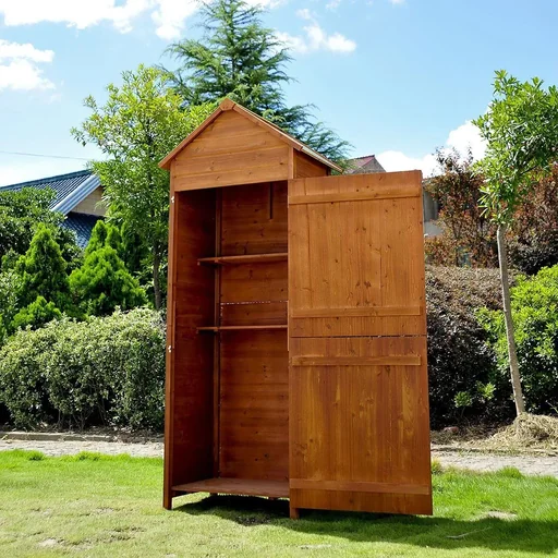 "Gerätehaus für Gartenwerkzeug natur und honig (per Zufall versendet) image"