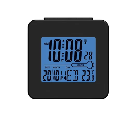 "Digitaler Funkwecker REC-34 schwarz image"