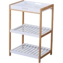 Küchenwagen rollbar Servierwagen Küchentrolley abnehmbare Topplatte 46 x 35 x 74,5 cm