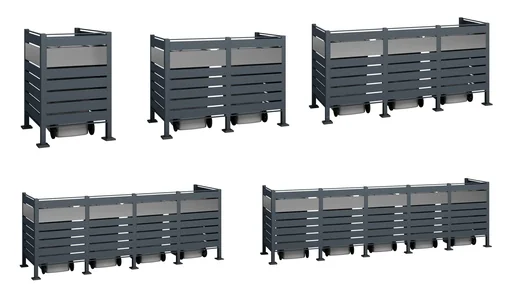 "Mülltonnenverkleidung Planum 1er Box, 120 cm, anthrazit image"