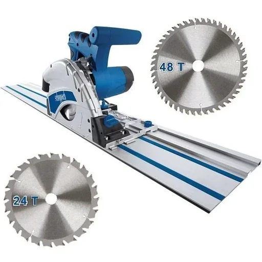"Innenraumsäge PL55 - 1200W | 160mm | Sägeblatt 1x 24T + 1x 48T image"