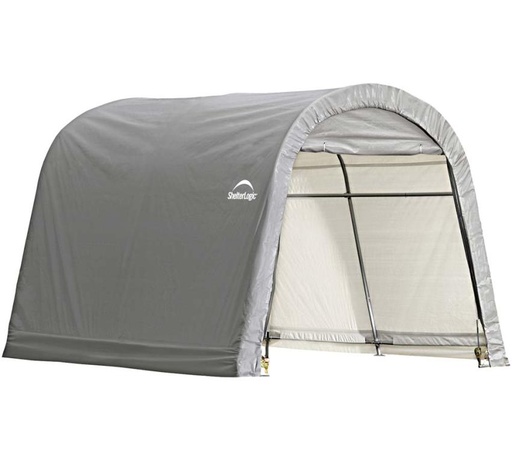"ShelterLogic Foliengerätehaus 9 m², grau, 300×300 cm – Round Top, DuPont-Stahlrahmen, wetterfest image"