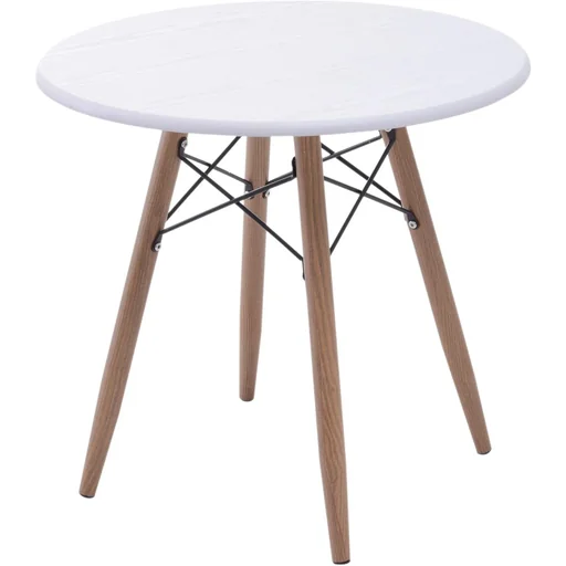 "Couchtisch Beistelltisch Kaffeetisch Teetisch Nachttisch rund Holz + Metall Ø60 x H55 cm image"