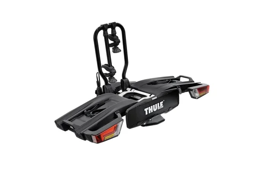 "Fahrradträger EasyFold XT 2 Black Edition für zwei Fahrräder, Aufbewahrungstasche und Felgenschutzadapter image"
