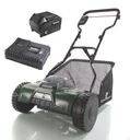 Akku-Walzenmäher „GM 38/18“, inklusive 18 Volt LI-ION-Akku 4,0 AH und Schnell-Ladegerät, Spar-Set