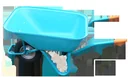 Großmuldenschubkarre Super Cady 130 liter, Luftrad