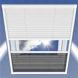 Insektenschutz & Sonnenschutz Plissee, 114 x 160 cm für Dachfenster