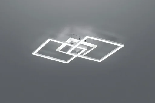 "LED-Deckenleuchte VENIDA, 25 W, 3000K, 2600 lm, Switch-Dimmer, titanfarbig, Acryl weiß image"