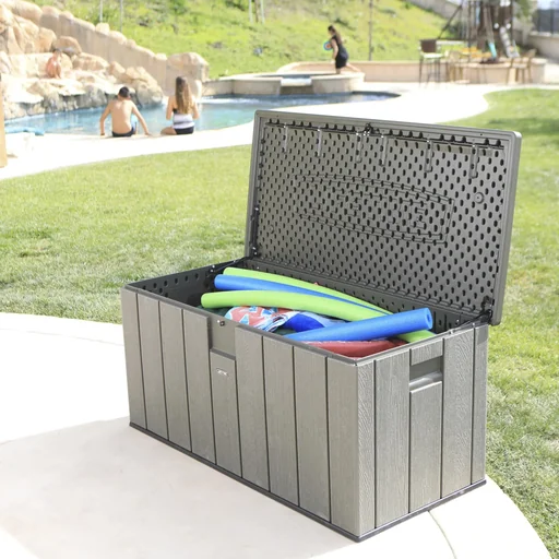 "Kunststoff Kissenbox Roughcut 570 Liter Volumen dunkelgrau image"