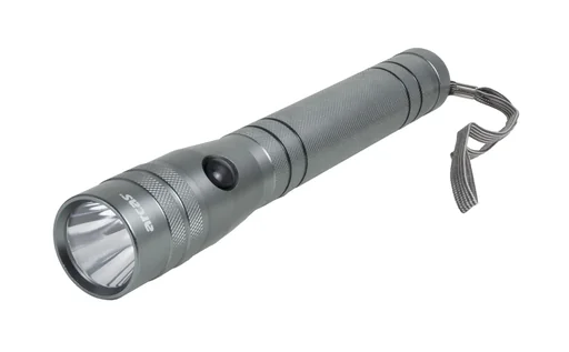 "LED Taschenlampe - 10 Watt, 700 lm, stoßfest und wasserabweisend, silber-anthrazit image"