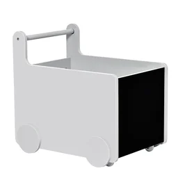 2-in-1 Lauflernwagen Aufbewahrungsbox Baby Lauflernhilfe Spielzeugkiste mit Räde