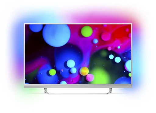"Ultraflacher 4K UHD-LED-Fernseher 49", mit 3-seitigem Ambilight image"