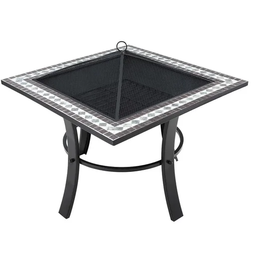 "Mosaik Feuerschale Quadrat 76x76cm image"