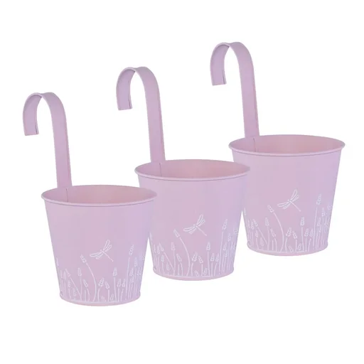 "Übertopf aus Metall in Pink 3er Set image"