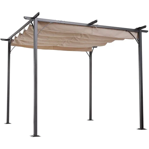 "Pergola mit Schiebedach per Seilzug image"