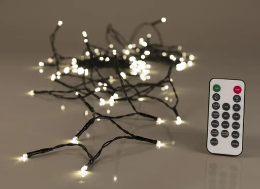 "Lichterkette mit 100 warmweißen LEDs, IP44, mit Fernbedienung image"