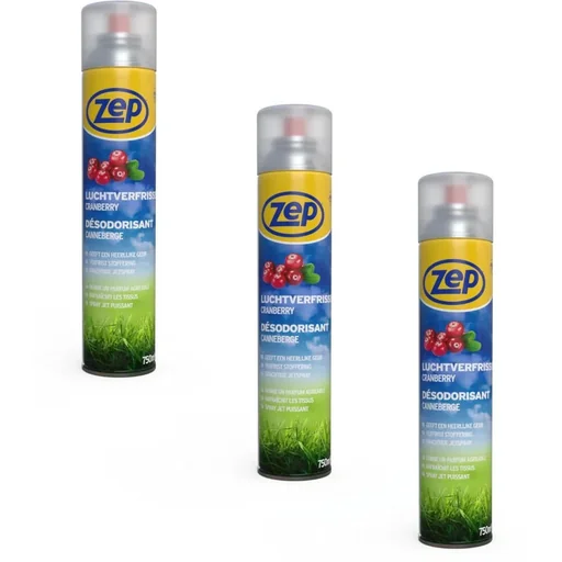 "ZEP Lufterfrischer Cranberry-Duft - 750 ml x 3 Stück - Vorteilspack - 3 Stück image"