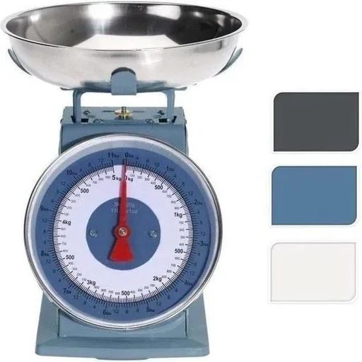 "Mechanische Retro-Küchenwaage - 5KG - Weiß image"
