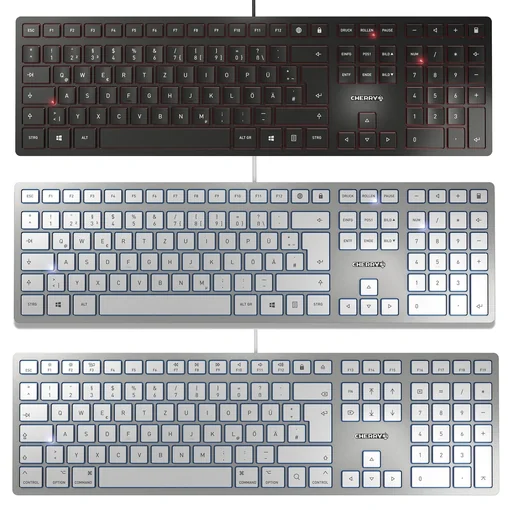 "Kabelgebundene Tastatur KC 6000 SLIM silber image"