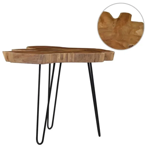 "Couchtisch 60-70x45 cm Teak image"