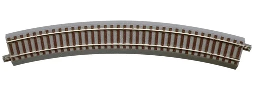 "6 Stück Gebogenes Gleis R4, Radius 511,1 mm, Bogenwinkel 30° image"