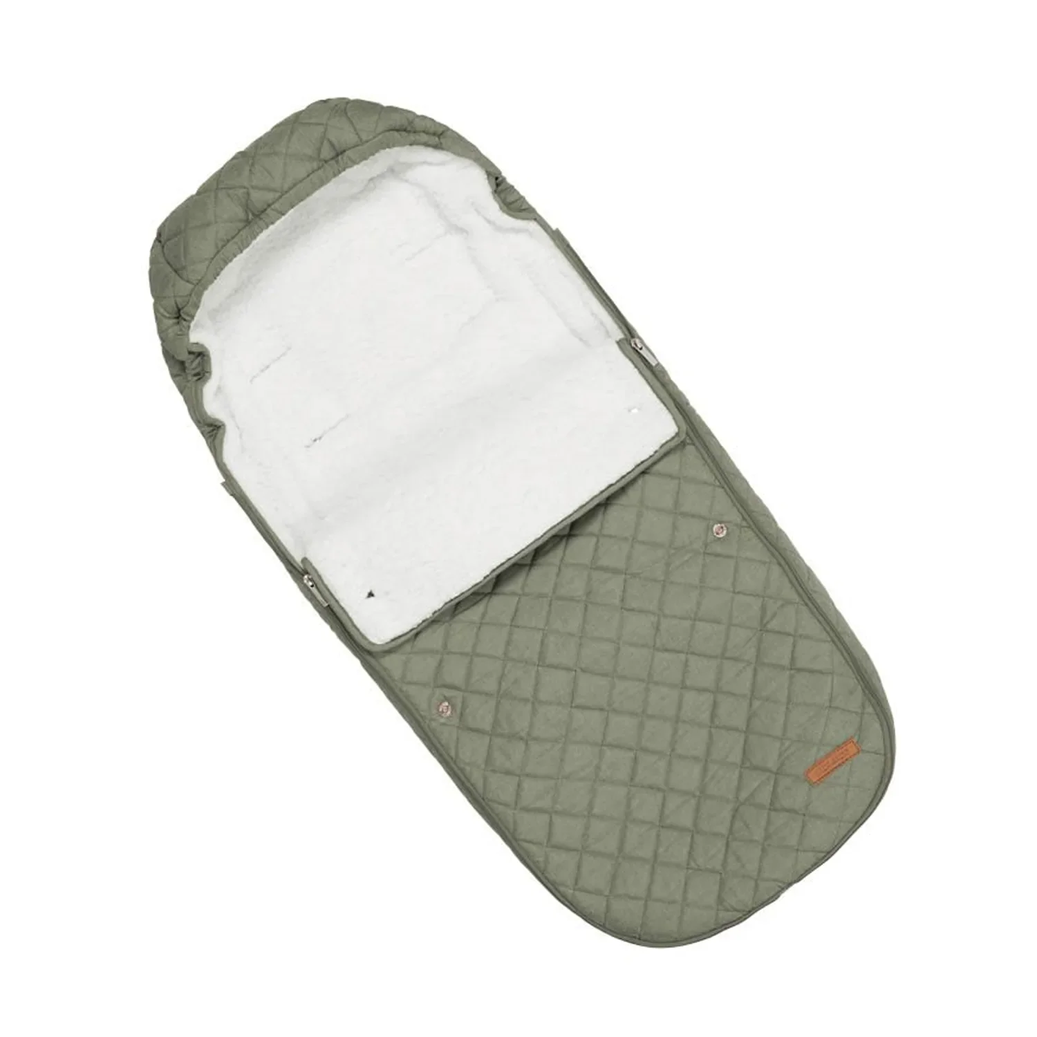 "Little Dutch Fußsack, Winterfußsack, Babyfußsack - fur Kinderwagen, Olive Grün image"