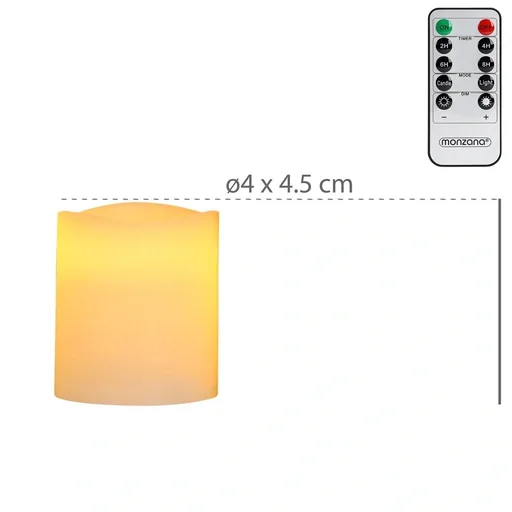 "12 LED-Wachskerzen weiß mit Batterie image"