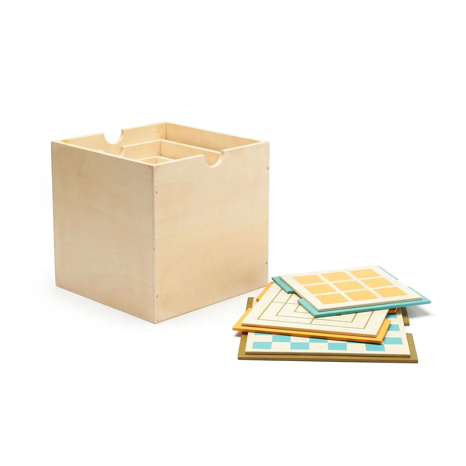 "Kids Concept Kisten mit Brettspieldeckel 3er-Set image"