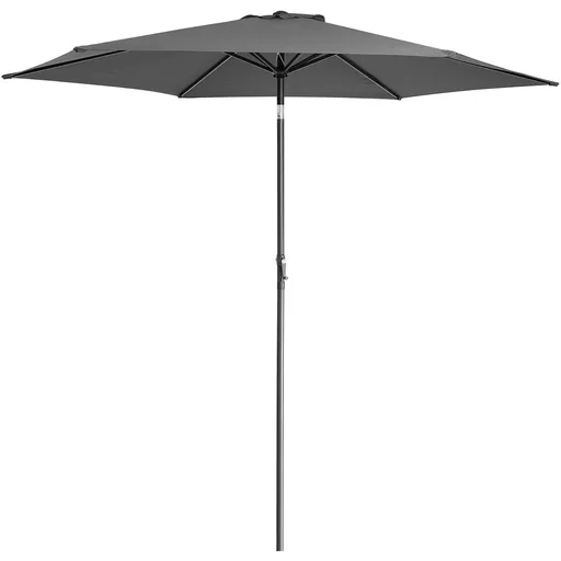 "Sonnenschirm Anthrazit Alu 300cm UV-Schutz 40+ image"
