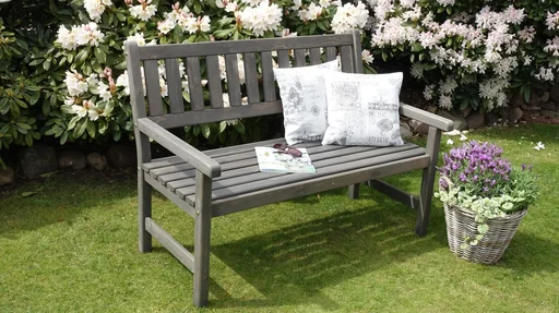 "Gartenbank Johanna 2-Sitzer, grau image"