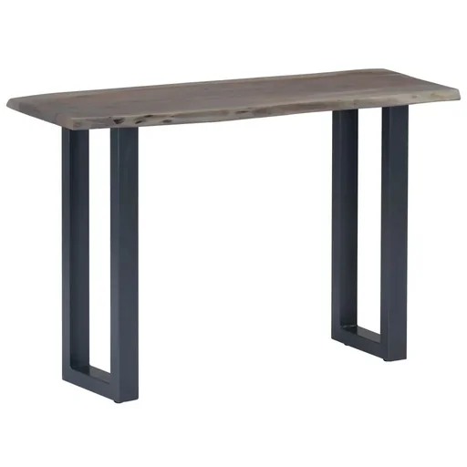 "Wandtisch 115x35x76 cm Akazienholz massiv und Eisen grau image"