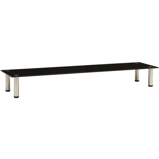"TV-Schrank 140x35x17 cm gehärtetes Glas schwarz image"