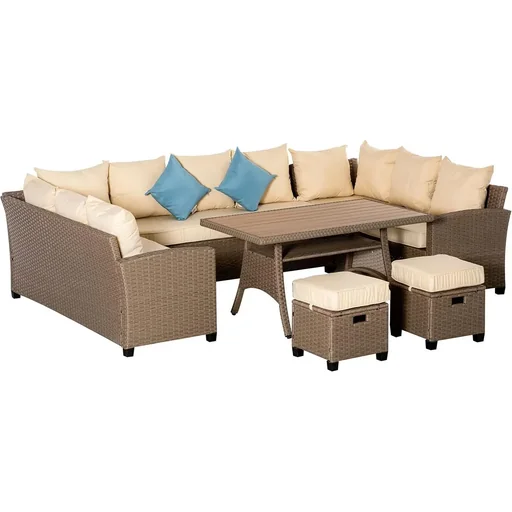 "6-teilige PE-Rattan-Sofagarnitur inkl. Kissen image"