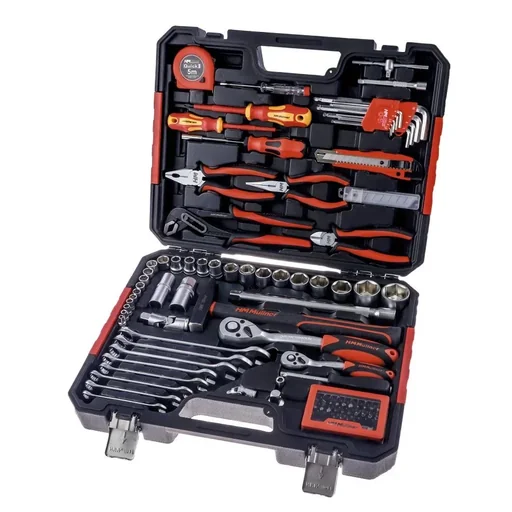 "Werkzeugkoffer Universal 107-teilig mit Umschaltknarre 1/4" image"