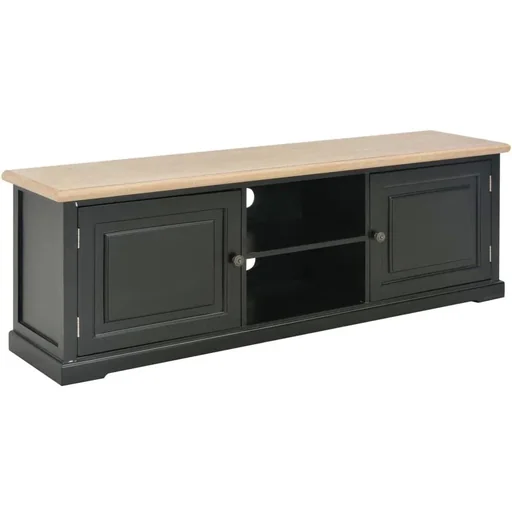 "TV-Schrank 120x30x40 cm Holz schwarz image"