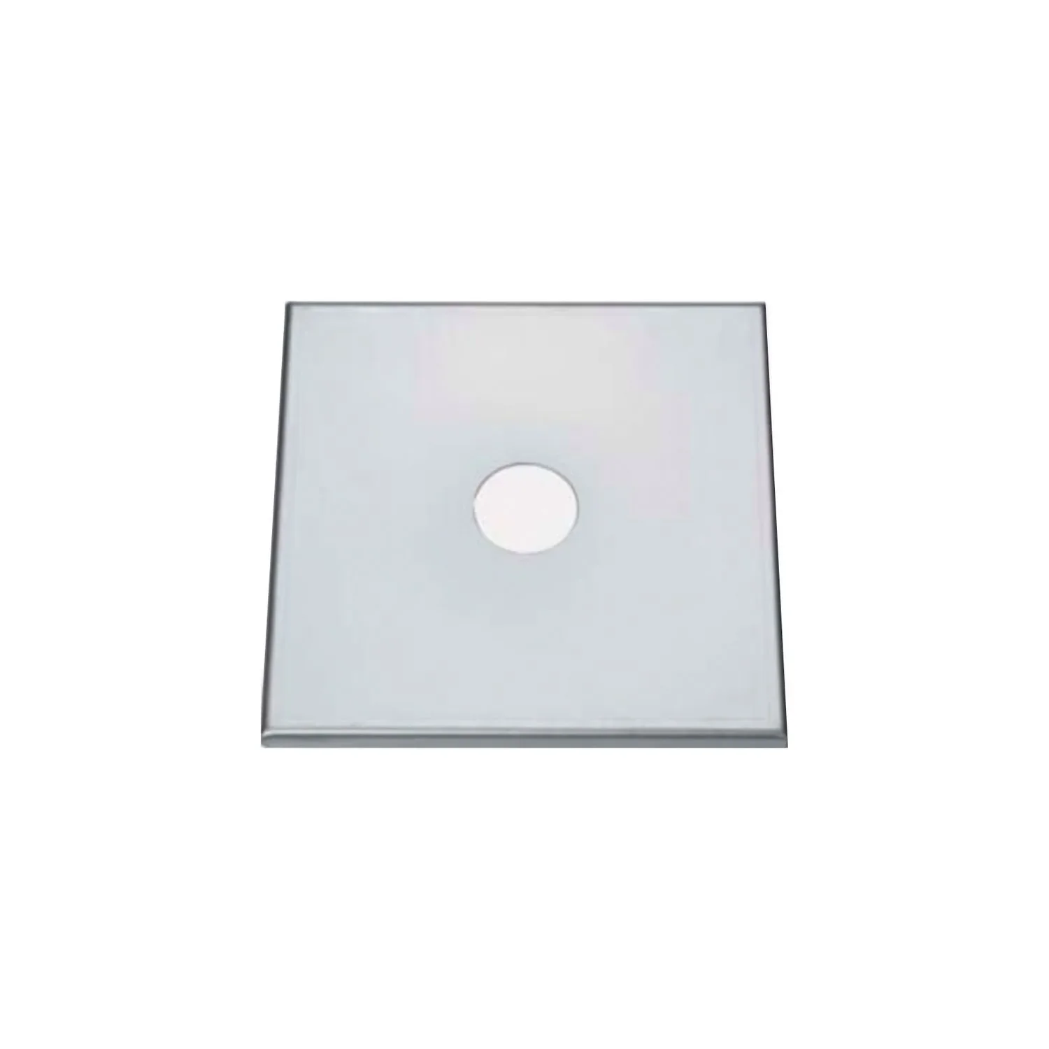 "Abdeckplatte, CNS, 1 cm abgekantet, 220 x 220 mm, ohne Bohrung image"