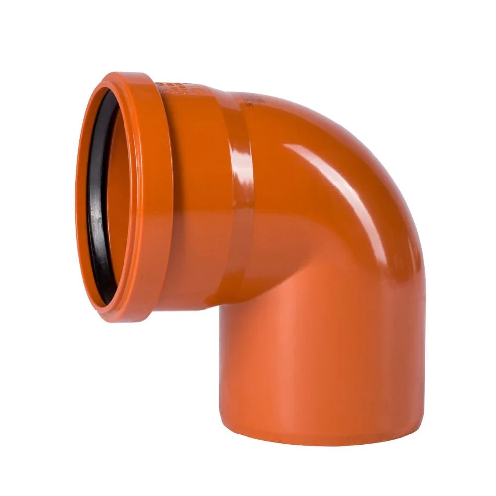 "KG Bogen DN 110, Abwasserbogen 87 Grad, PVC Kanalrohr image"