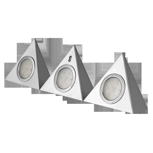 "LED Unterbauleuchte TRIANGLE SENSO mit Sensor 3 x 2,5 W Farbe silber image"