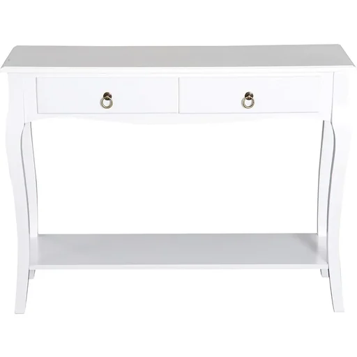 "Konsolentisch Konsole Sideboard mit 2 Schubladen Weiß image"